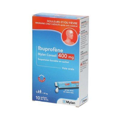 Ібупрофен сироп у стіках, Viatris Ibuprofene sticks 400mg, 10st 3121459 фото
