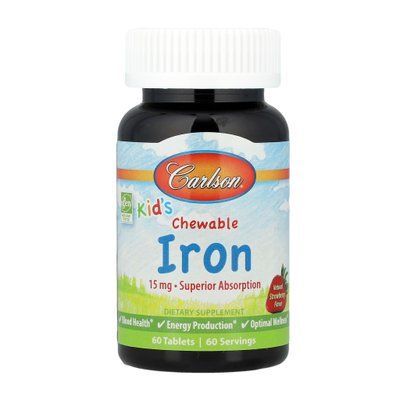 Железо детское Carlso kid's iron 15mg, 60st 1310905 фото