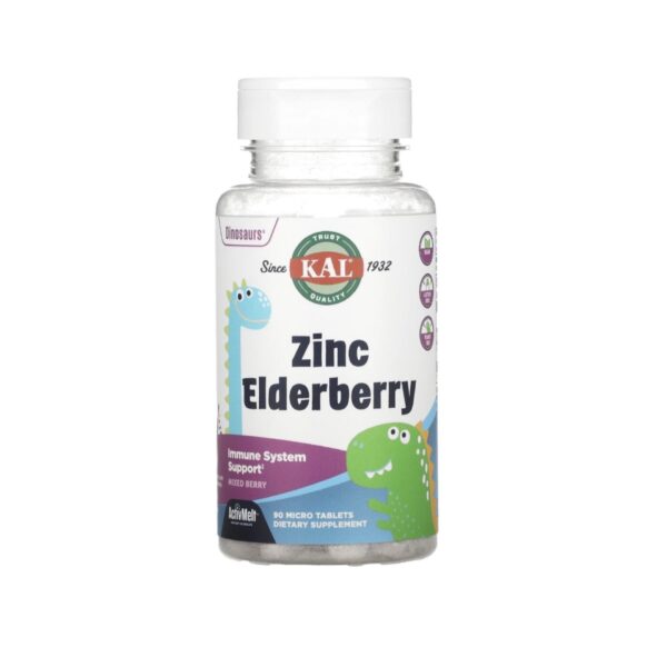 Бузина + цинк KAL Zinc Elderberry, 90st