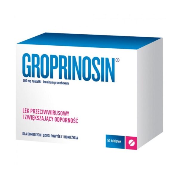 Гроприназин противірусний Groprinosin 500мг таблетки, 50st