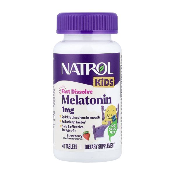 Мелатонін для дітей Natrol Kids, 40 швидкорозчинних табл