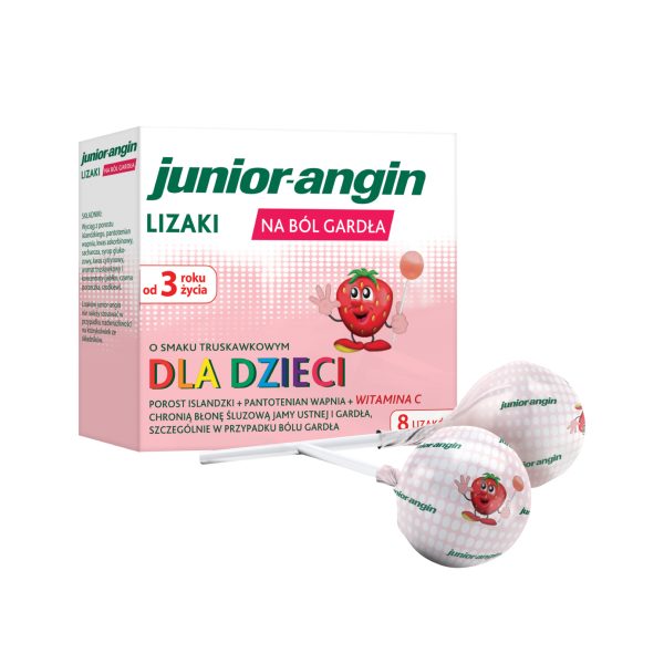 Нео ангін Junior Angin чупа чупсивід болю у горлі, 8st