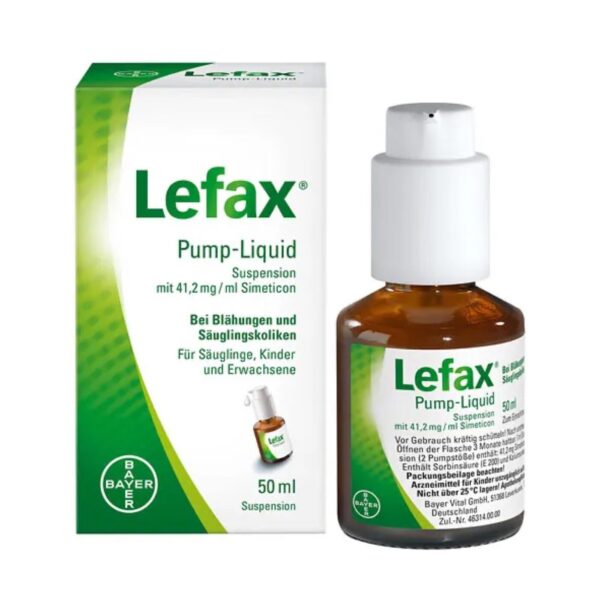 Лефакс краплі від коліків, Німеччина Lefax Pump-Liquid, 50 мл
