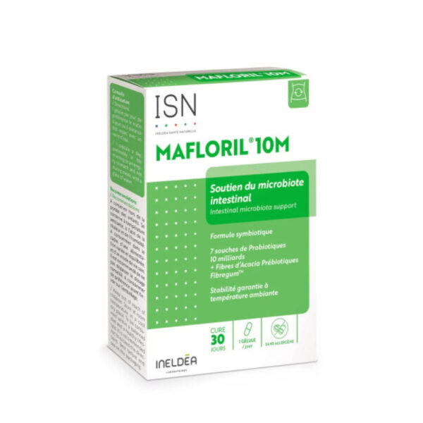 Симбіотик Mafloril-10M ISN відновлення мікрофлори кишківника, 30 капсул
