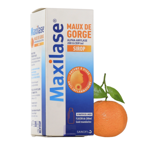 Максилаз Maxilase сироп від болю у горлі, 200ml
