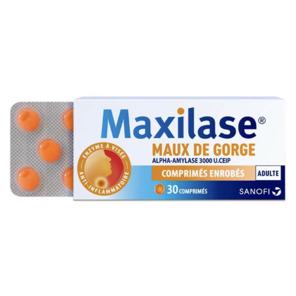 Максилаз Maxilase таблетки от боли в горле, 30st