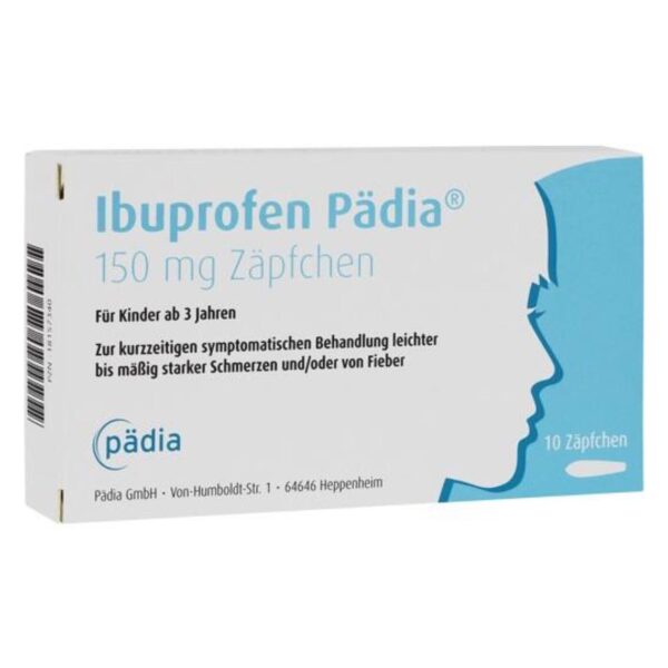 Нурофен суппозитории ректальные (свечи) ибупрофен pädia 150mg, 10st