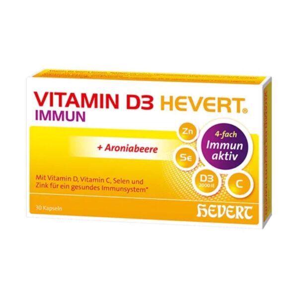 Вітаман D3, C, селен, цинк, бета-глюкан, Vitamin D3 Immun, 30st