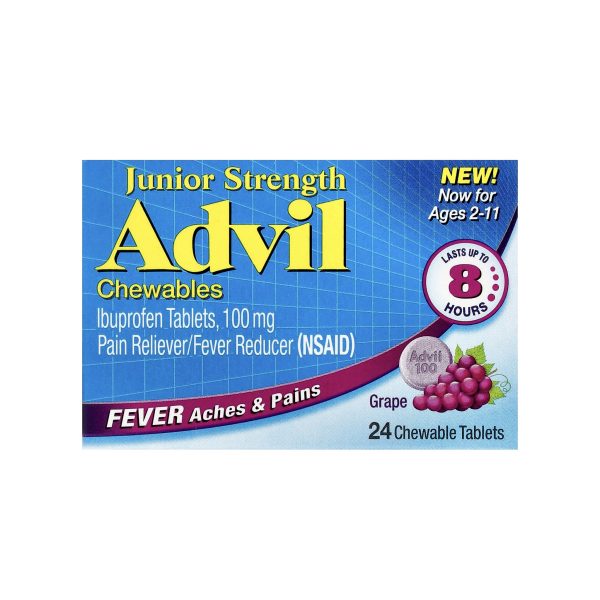 Адвил для детей Advil Junior 2-11 лет, 24st