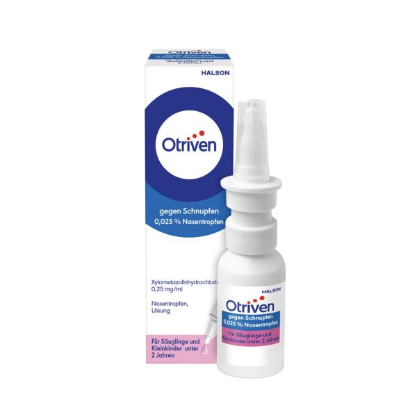 Отривін для маленьких дітей від 1 до 2 років Otriven 0,025 % , 10ml