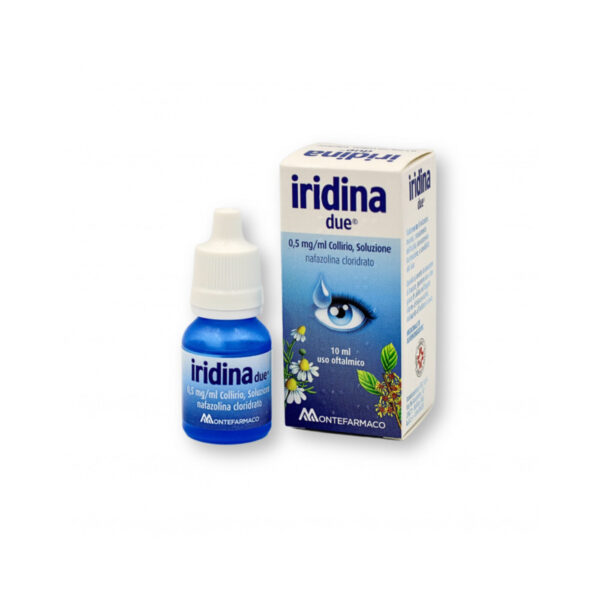 Краплі для відбілювання очей Iridina Due  — від почервоніння та втоми