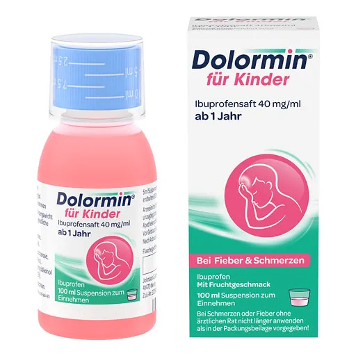 Долормин нурофен ФОРТЕ детский сироп Dolormin 40mg/ml, 100ml