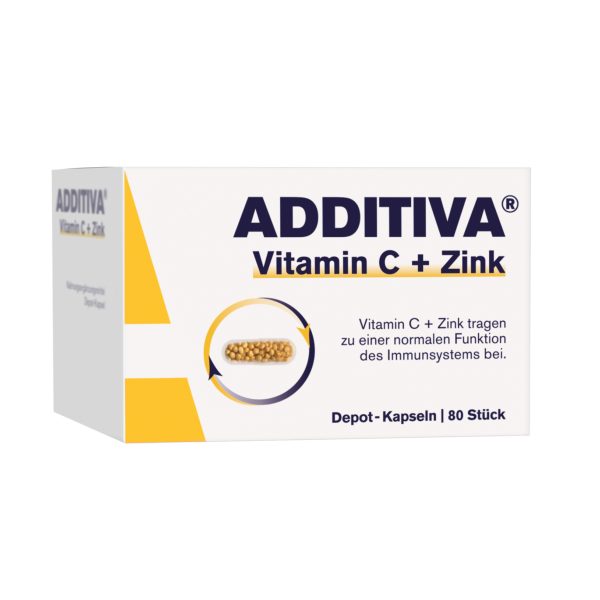 Витамин С + цинк Additiva Vitamin C+Zink, 80st