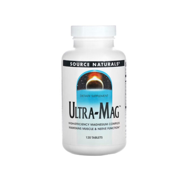 Магній ультрамаг Ultra-Mag Source Naturals, комплекс магнію, 120st