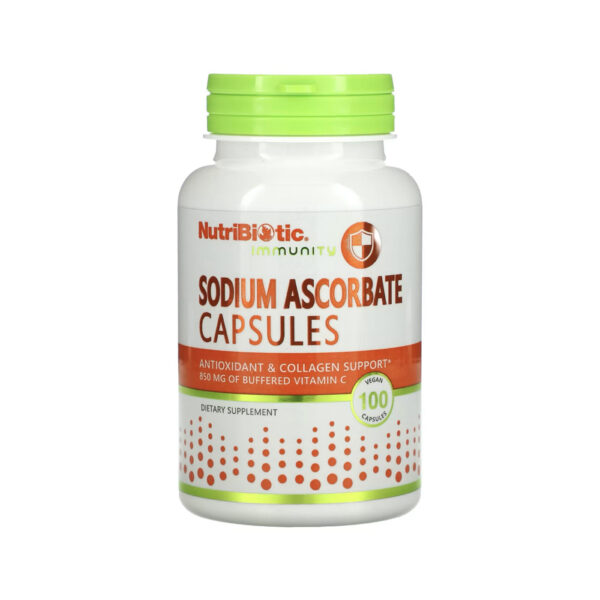 Аскорбат натрия NutriBiotic, Витамин C   для иммунитета, 100st