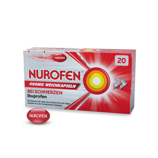 М'яка рідка капсула Нурофен Nurofen 400mg Weichkapseln, 20st