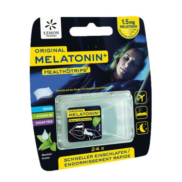 Полоски мелатонина с витамином В6, melatonin+ strips, 24st
