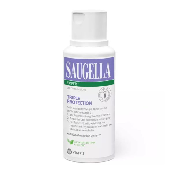 Гель для інтимної гігієни Saugella Triple Protection 250 мл — захист від бактерій