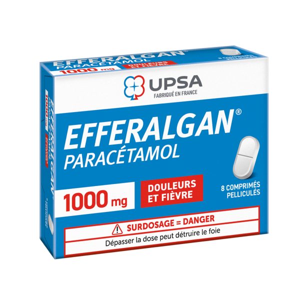 Эффералган таблетки 1000мг, Efferalgan 1000mg, 8st