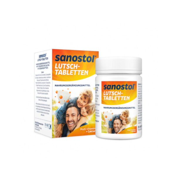 Мультивитамины с кальцием и витамином D3, Sanostol Lutschtabletten, 75st