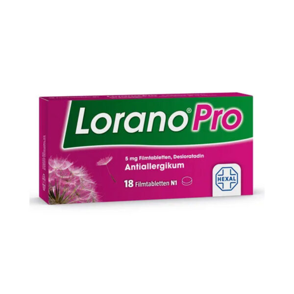 Еріус таблетки, дезлоратадин, Lorano Pro, 18st