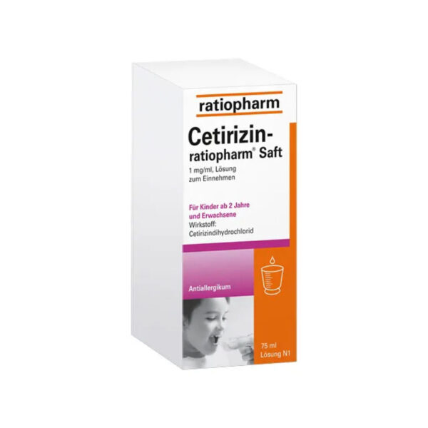 Сироп цетиризин Ratiopharm, 75ml