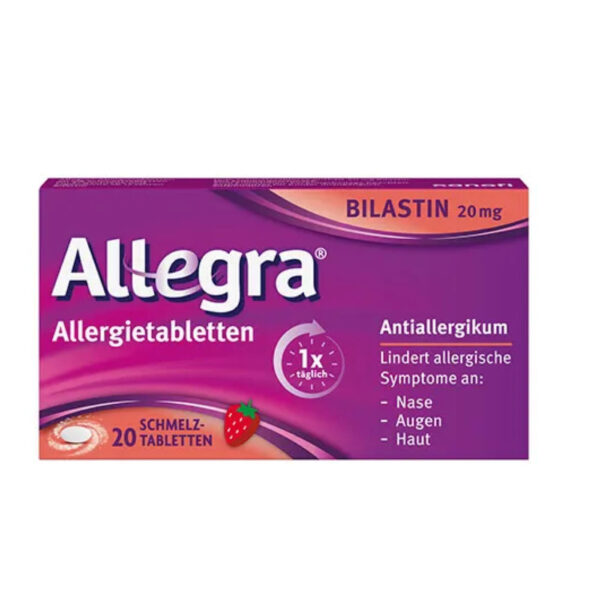 Аллегра антигістамінний засіб, таблетки диспергуючі, Allegra, 20st