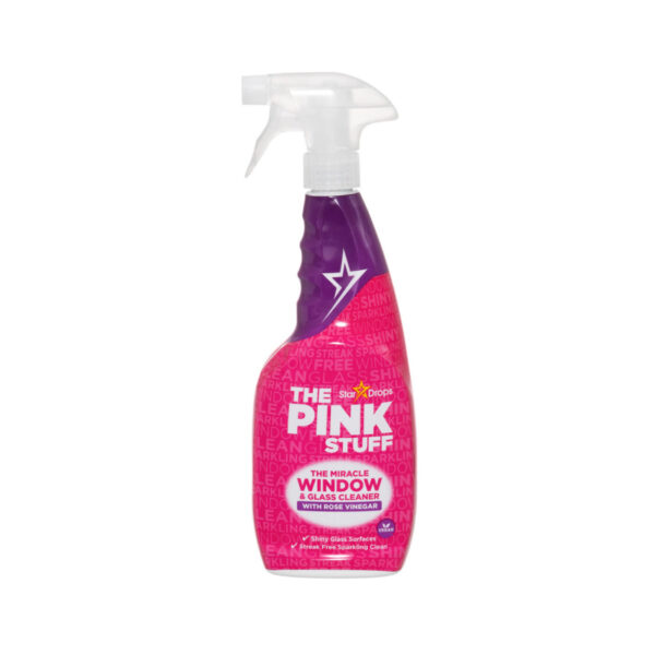 Спрей для миття вікон з винним оцтом The Pink Stuff Window & Glass Cleaner with Rose Vinegar, 750ml