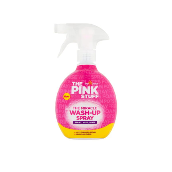 The Pink Stuff Wash-Up Spray, для мытья посуды и чистки всех поверхностей от жира 500ml
