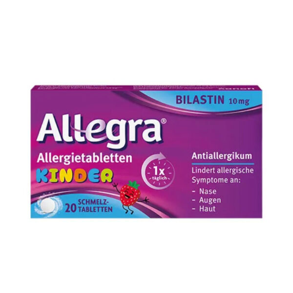Аллегра дітячі диспергуючі таблетки від алергії  10мг, Allegra 20st