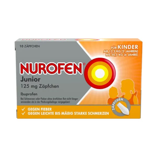 Нурофен для детей суппозитории 125мг Nurofen Junior 125mg, 10st