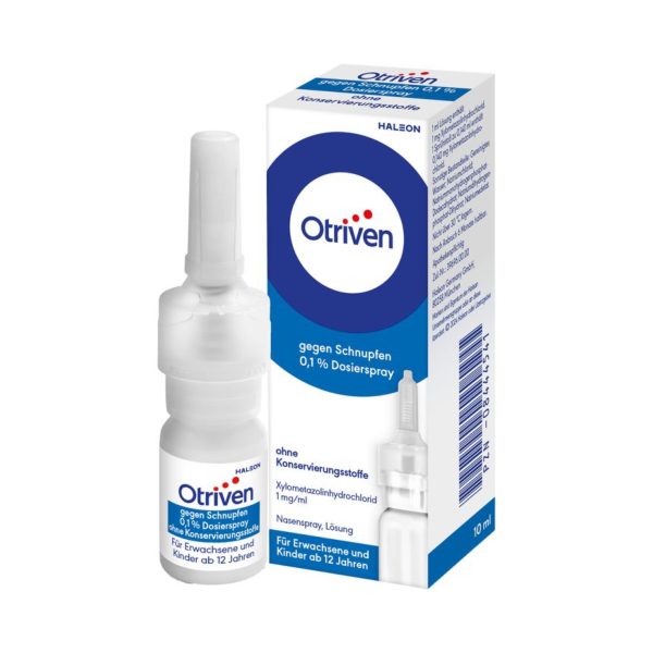 Отривін для дорослих і дітей від 12 років Otriven 0,1 %, 10ml