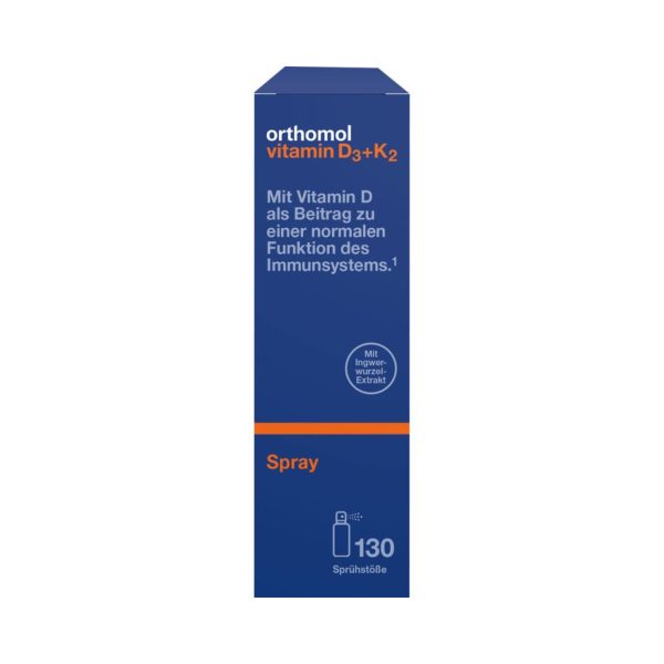 Ортомол Вітамін Д3 + К2 (спрей), Orthomol Vitamin D3+K2 Spray, 20ml