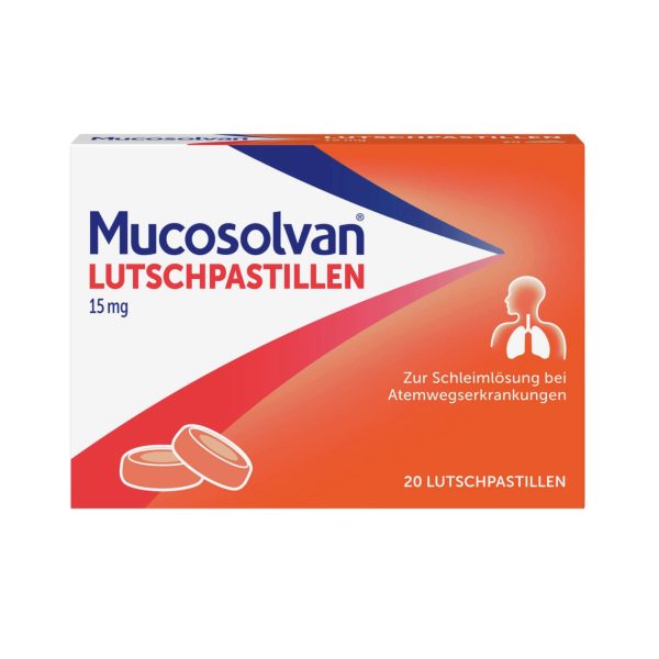 Mucosolvan Мукосолван Амброксол облегчает отхаркивание и успокаивает кашель, 20st