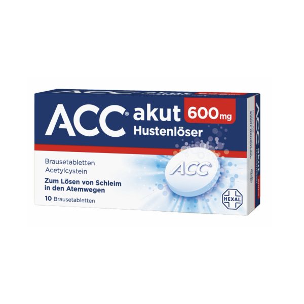 АЦЦ 600мг шипучие таблетки ACC akut 600mg Hustenlöser, 20st