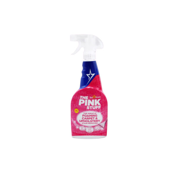 Спрей-плямовивідник для чищення килимів та оббивки, Pink Stuff Foaming Carpet & Upholstery Stain remover, 500ml