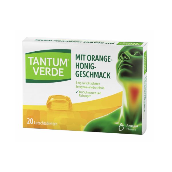 Тантум Верде льодяники з апельсиново-медовим смаком Tantum Verde 3mg, 20st