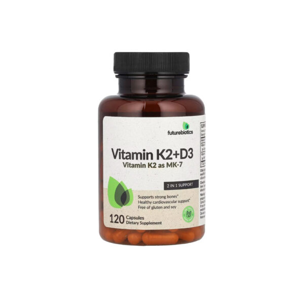 Витамин Д3 К2, Futurebiotics, Vitamin K2 + D3, 120st
