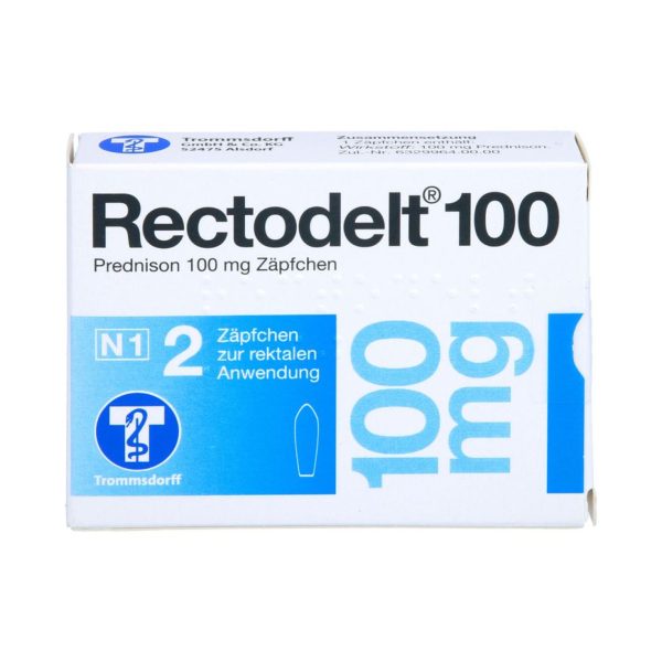 Ректодельт 100 супозиторії рект. по 100 мг, Rectodelt 100mg, №2