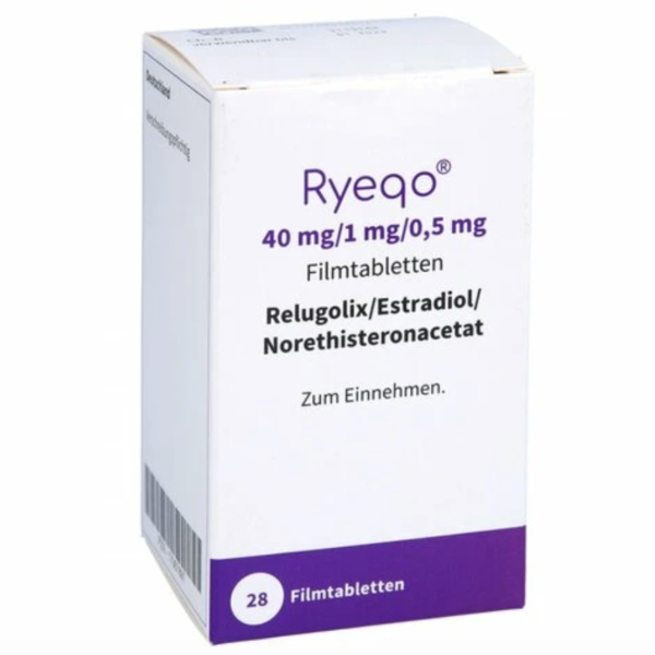 Риеко, RYEQO, Риеко, 40 мг/1 мг таблетки 28шт Релуголикс, эстрадиол, норэтистерон