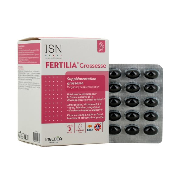 Fertilia Grossesse Фертилия Беременность (Фолиевая к-та, Омега-3, Витамины B и D, йод, селен, магний, железо, цинк), 3 месяца приема