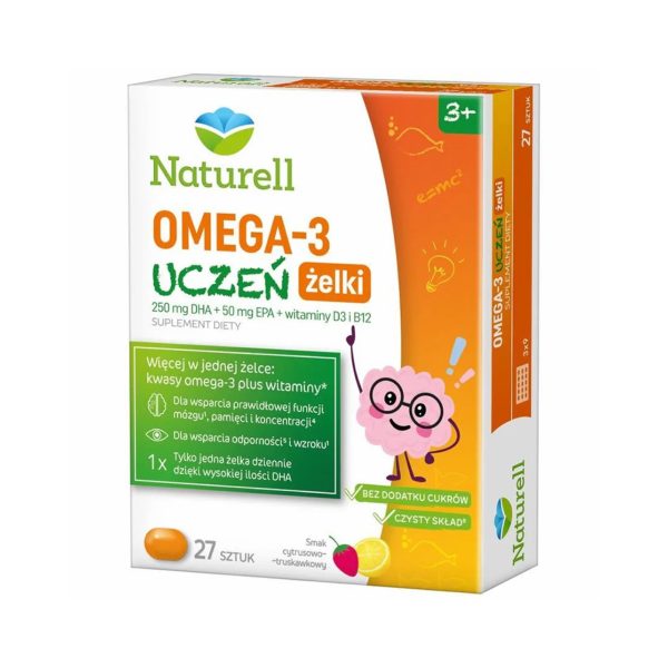 Naturell, желейні цукерки з Омега-3, 27st