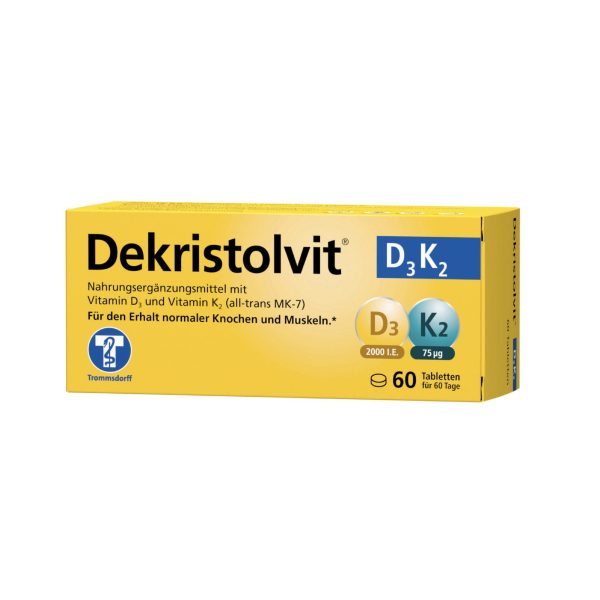 Dekristolvit D3 K2 таблетки для кісток Декрістол Д3 К2 — 60 шт