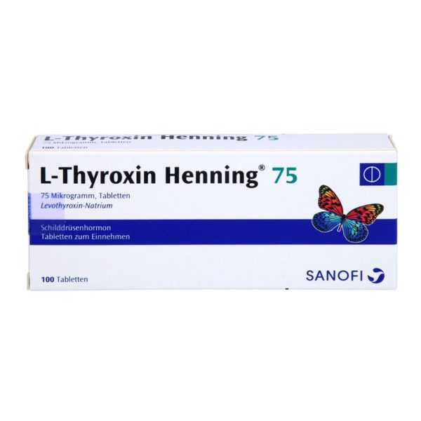 L-Thyroxin 75 Henning L-тироксин 75 мкг Німеччина 100 шт