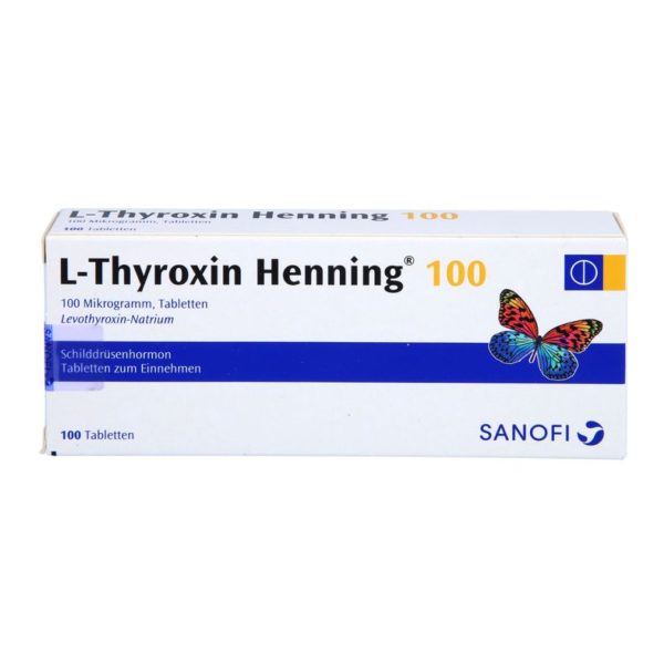 L-Thyroxin 100 Henning L-тироксин 100 мкг Німеччина 100 шт