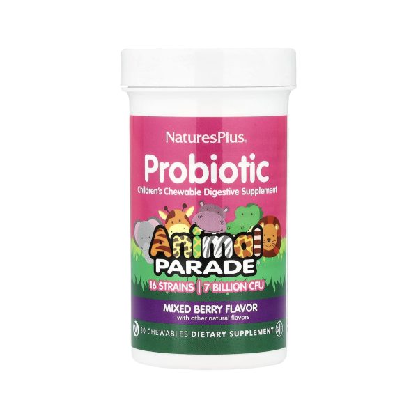 Пробіотики для дітей Animal Parade NaturesPlus 30 жувальних табл