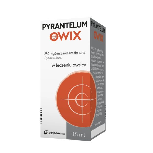 Пірантел суспензія Pyrantelum Owix 250 мг/5 мл — від гостриків, остриць