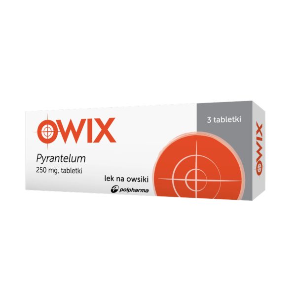 Пірантел таблетки Pyrantelum Owix 250 мг (3 шт) — від глистів