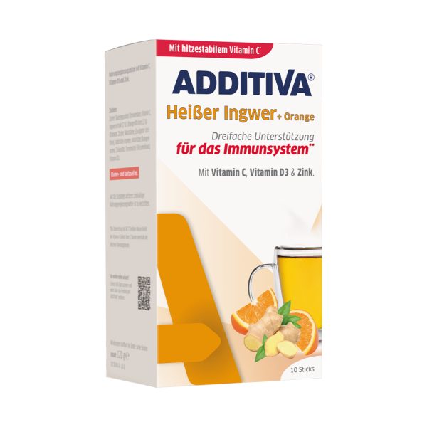 Вітамінний чай від застуди Additiva 10 саше — імбир-апельсин